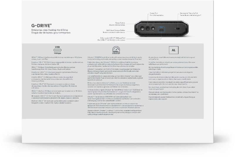 SanDisk Professional G-DRIVE 12 ТБ 2022 (SDPHF1A-012T-MBAAD) - Зображення 6
