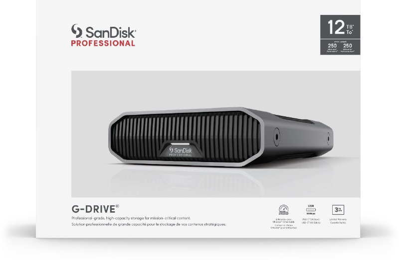 SanDisk Professional G-DRIVE 12 ТБ 2022 (SDPHF1A-012T-MBAAD) - Зображення 5