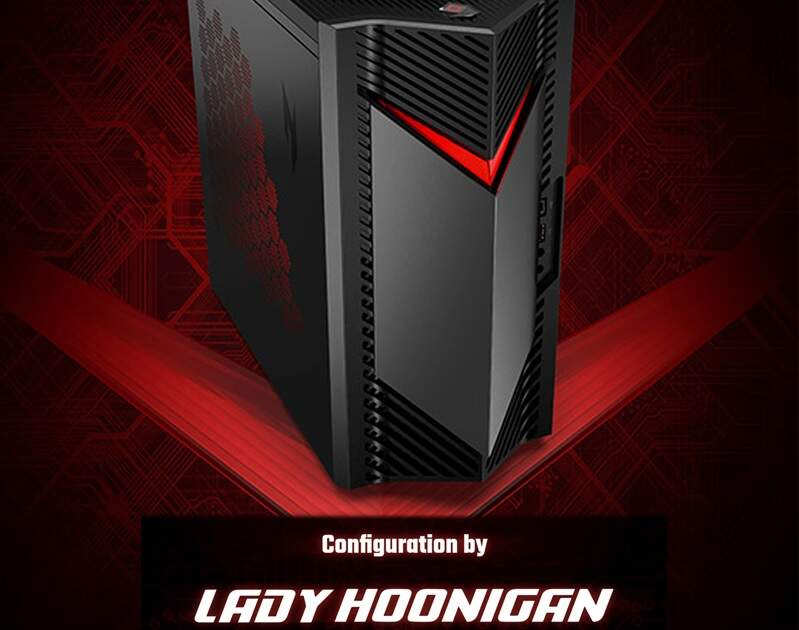 ACER NITRO N50-650 LIMITED EDITION BY LADY HOONIGAN Black (DG.E3MEC.001)