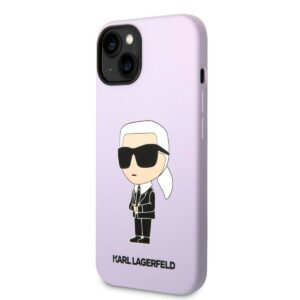 Karl Lagerfeld Liquid Silicone Ikonik NFT для iPhone 14 Plus Фіолетовий