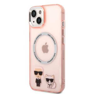 Karl Lagerfeld MagSafe Karl and Choupette для iPhone 14 Plus Pink