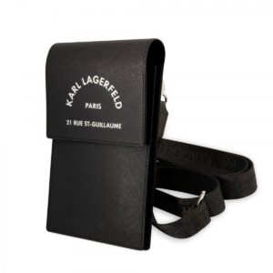 Karl Lagerfeld Saffiano Rue Saint Guillaume Black