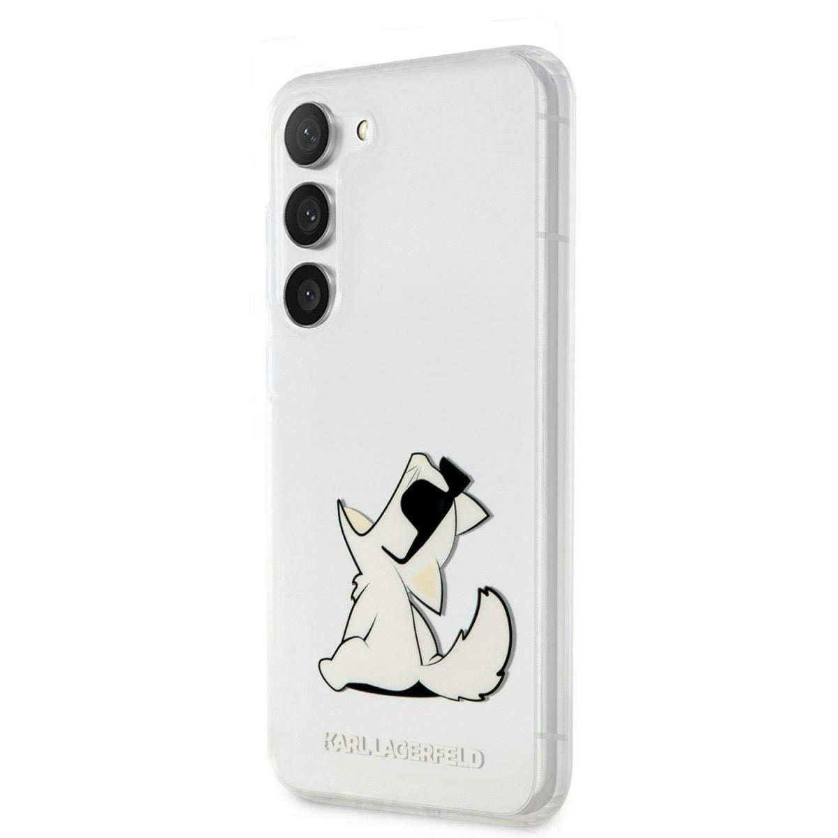 Karl Lagerfeld PC/TPU Choupette Eat для Samsung Galaxy S23+ Прозорий