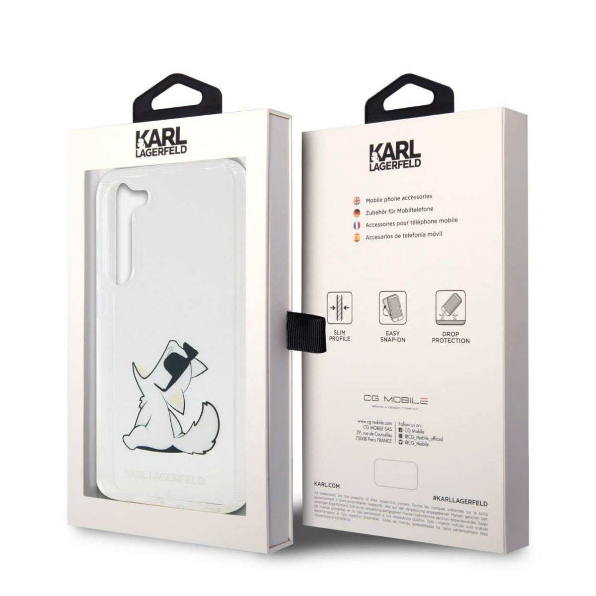 Karl Lagerfeld PC/TPU Choupette Eat для Samsung Galaxy S23+ Прозорий - Зображення 6