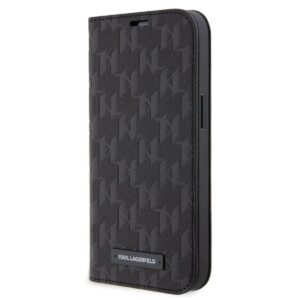 Karl Lagerfeld PU Saffiano Monogram для iPhone 14 Black