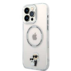 Karl Lagerfeld MagSafe Compatible Cover IML Karl and Choupette NFT для iPhone 13 Pro Max Прозорий