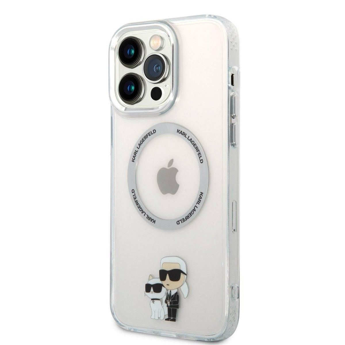 Karl Lagerfeld MagSafe Compatible Cover IML Karl and Choupette NFT для iPhone 13 Pro Max Прозорий