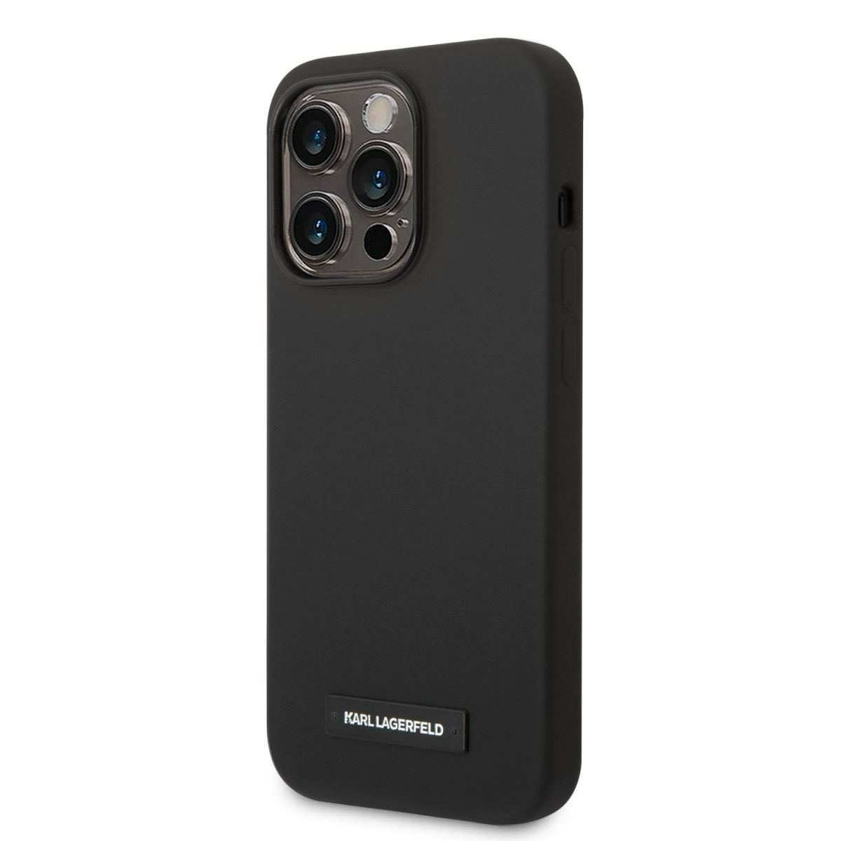 Karl Lagerfeld Liquid Silicone Plaque MagSafe для iPhone 15 Pro Black (57983116726) - Зображення 2