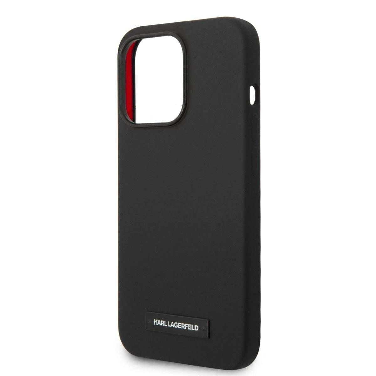 Karl Lagerfeld Liquid Silicone Plaque MagSafe для iPhone 15 Pro Black (57983116726) - Зображення 5