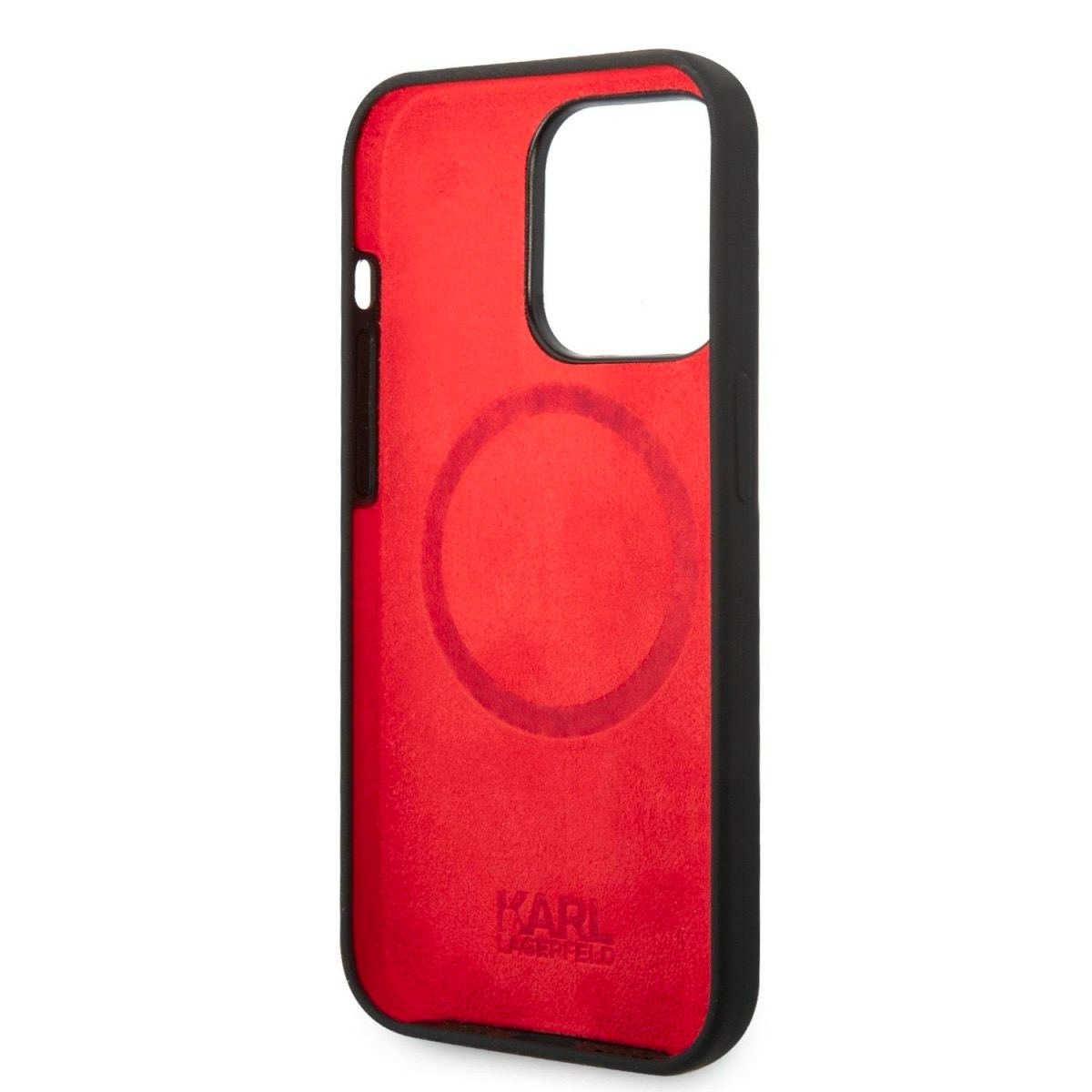 Karl Lagerfeld Liquid Silicone Plaque MagSafe для iPhone 15 Pro Black (57983116726) - Зображення 6