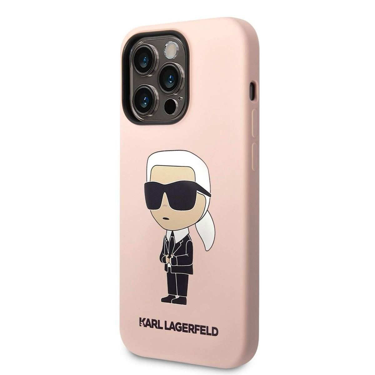 Karl Lagerfeld Liquid Silicone Ikonik NFT для iPhone 15 Pro Pink (57983116787) - Зображення 2