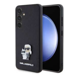 Karl Lagerfeld PU Saffiano Metal Karl and Choupette для Samsung Galaxy S24 Black (57983119541)