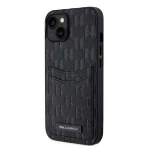 Karl Lagerfeld Saffiano Monogram Card Slot для iPhone 14 Black (57983114288)