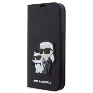 Karl Lagerfeld PU Saffiano Karl and Choupette NFT для iPhone 13 Pro Black (57983114270)