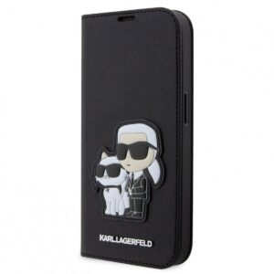 Karl Lagerfeld PU Saffiano Karl and Choupette NFT для iPhone 13 Pro Max Black (57983114271)