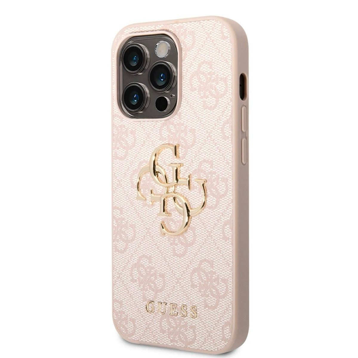 Guess PU 4G Metal Logo для iPhone 15 Pro Max Pink (57983116460) - Зображення 2