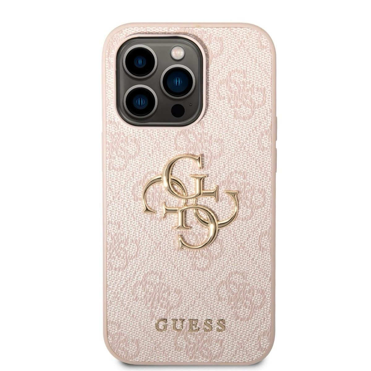 Guess PU 4G Metal Logo для iPhone 15 Pro Max Pink (57983116460) - Зображення 3