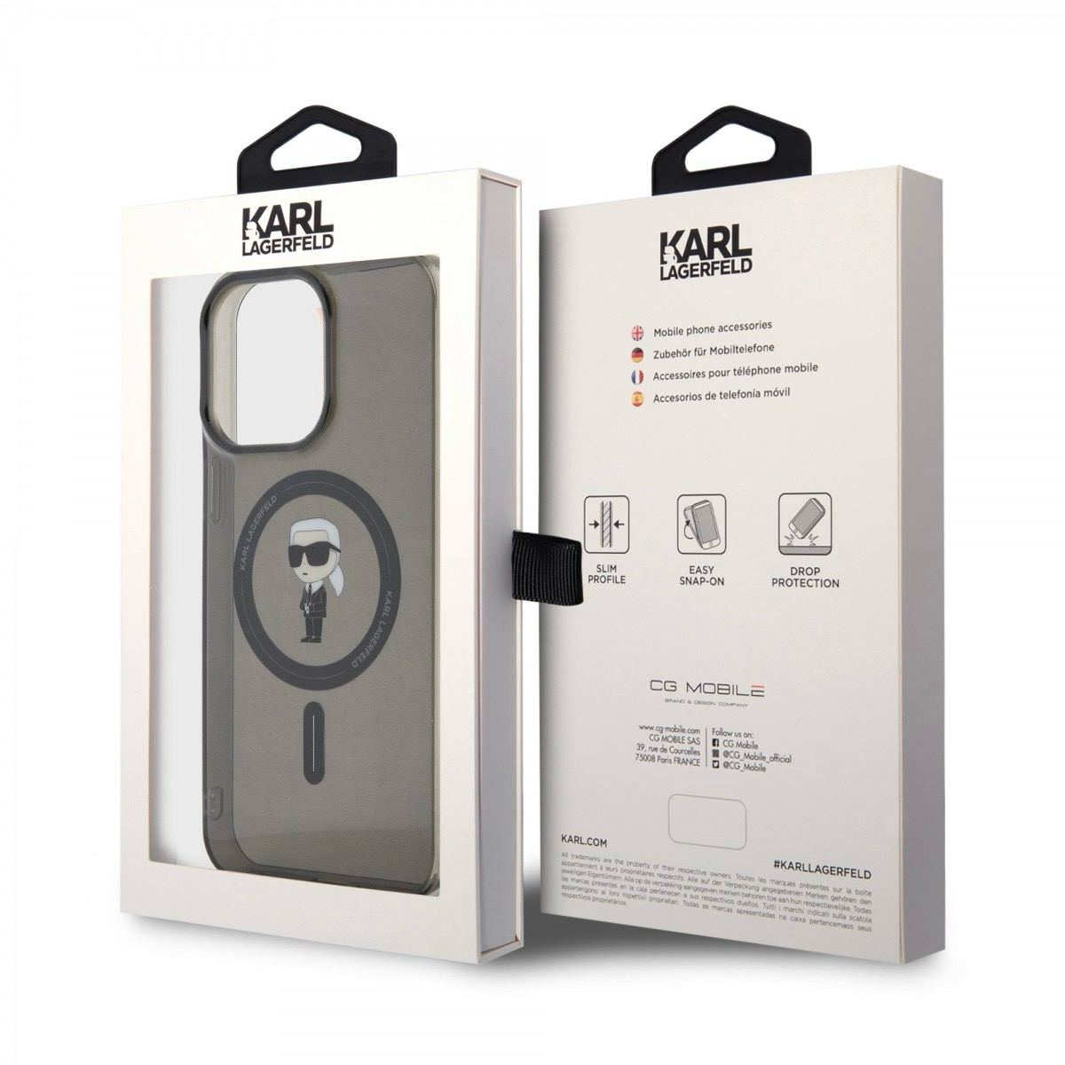Karl Lagerfeld IML Ikonik MagSafe для iPhone 15 Pro Max Black (57983116836) - Зображення 6