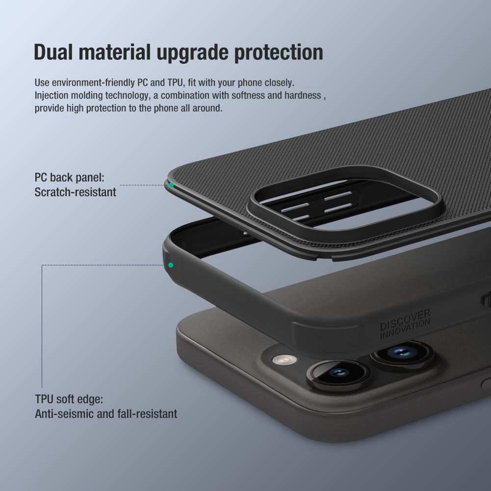 Чохол Nillkin Super Frosted PRO для Apple iPhone 15 Pro Max Black (57983117005) - Зображення 4