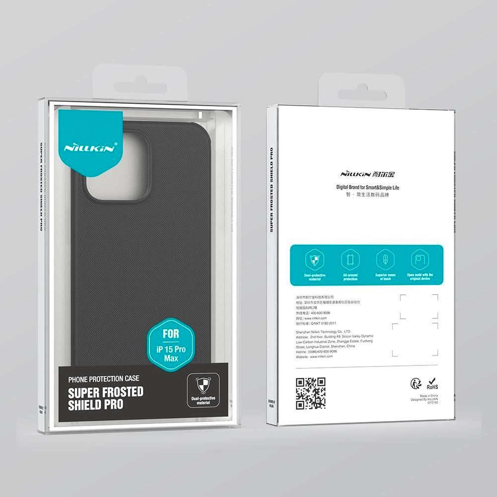 Чохол Nillkin Super Frosted PRO для Apple iPhone 15 Pro Max Black (57983117005) - Зображення 7