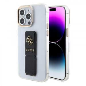 Чохол Guess PU Grip Stand 4G Metal Logo для iPhone 15 Pro Max Black (57983117152)