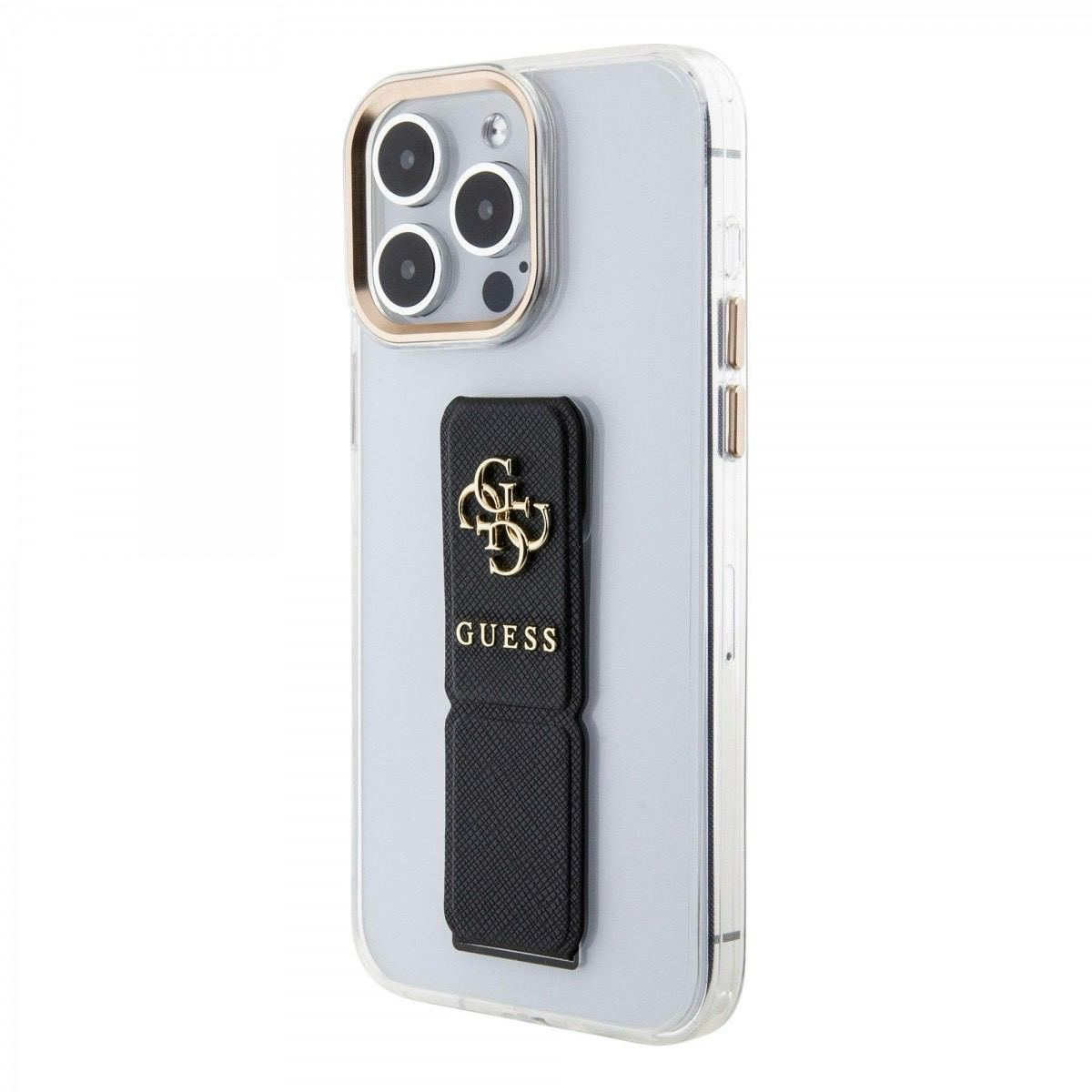 Чохол Guess PU Grip Stand 4G Metal Logo для iPhone 15 Pro Max Black (57983117152) - Зображення 3