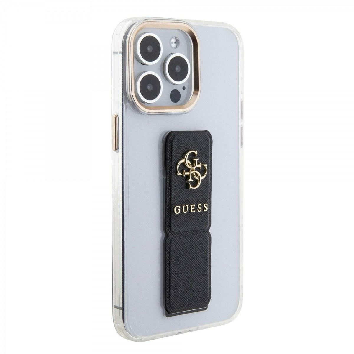 Чохол Guess PU Grip Stand 4G Metal Logo для iPhone 15 Pro Max Black (57983117152) - Зображення 5
