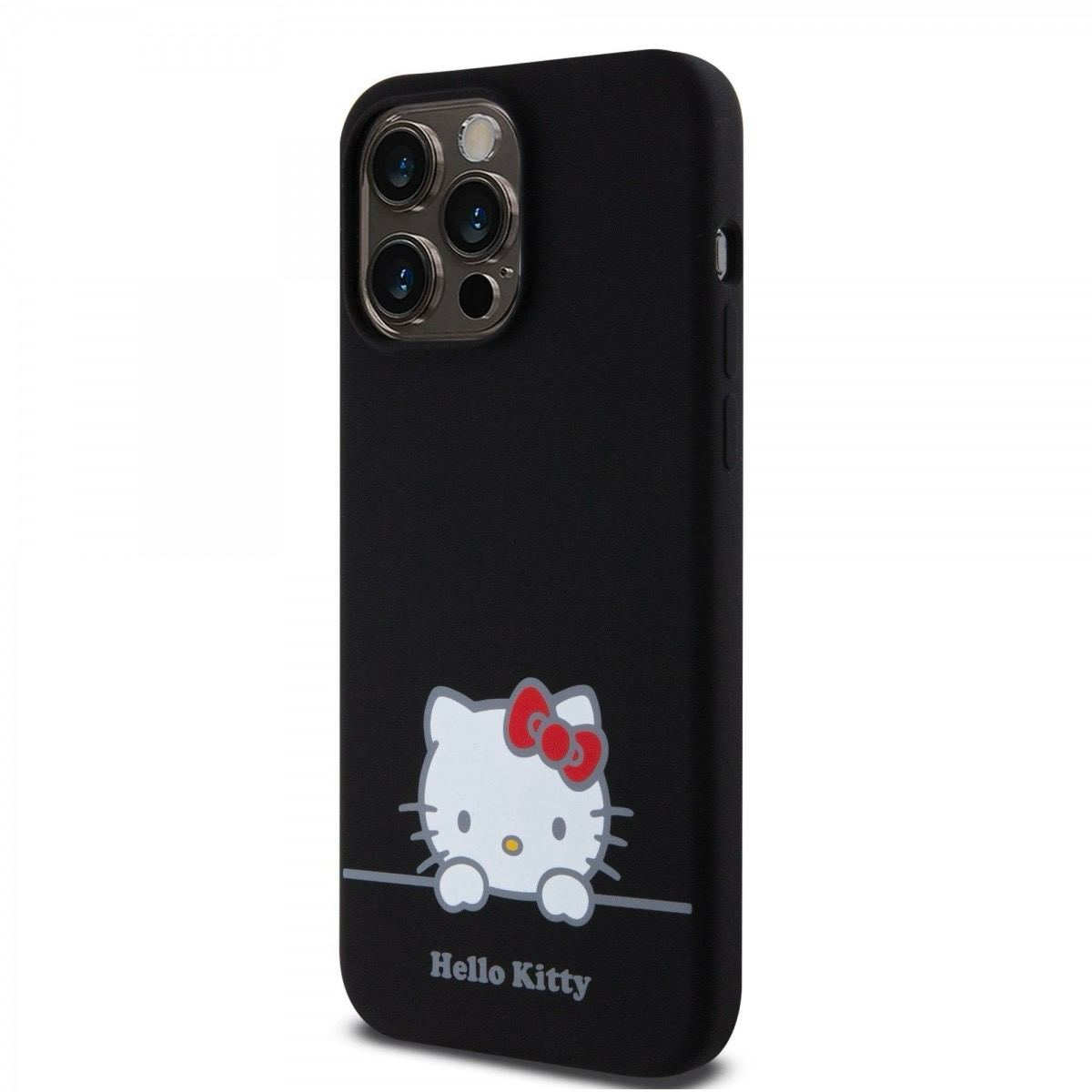 Чохол Hello Kitty Liquid Silicone Daydreaming Logo для iPhone 15 Pro Max Black (57983116915) - Зображення 2