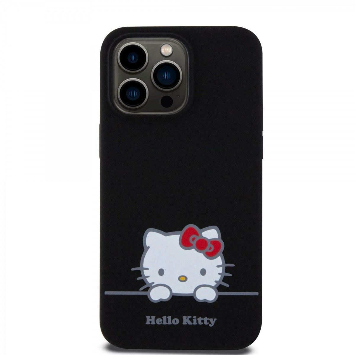 Чохол Hello Kitty Liquid Silicone Daydreaming Logo для iPhone 15 Pro Max Black (57983116915) - Зображення 3