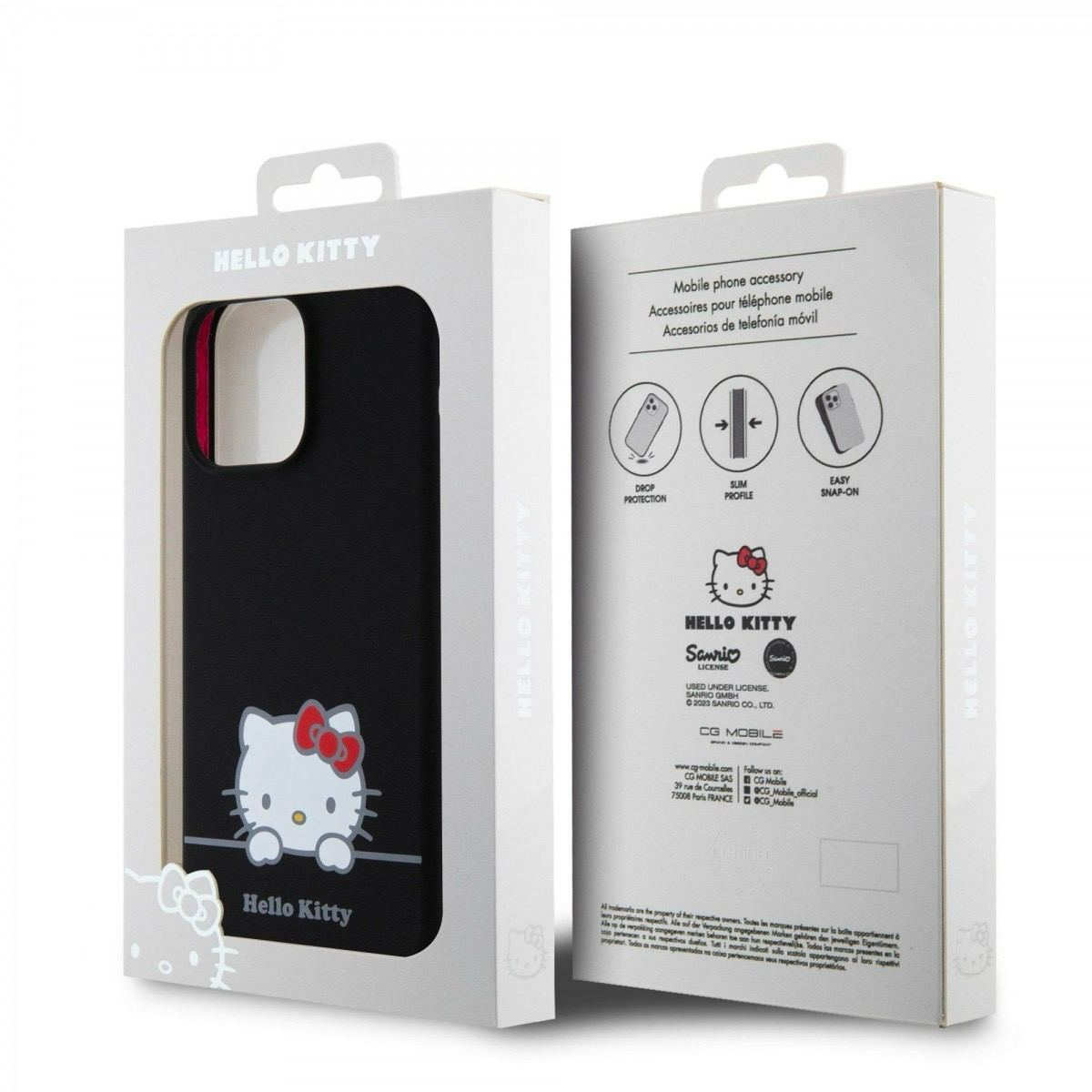 Чохол Hello Kitty Liquid Silicone Daydreaming Logo для iPhone 15 Pro Max Black (57983116915) - Зображення 7