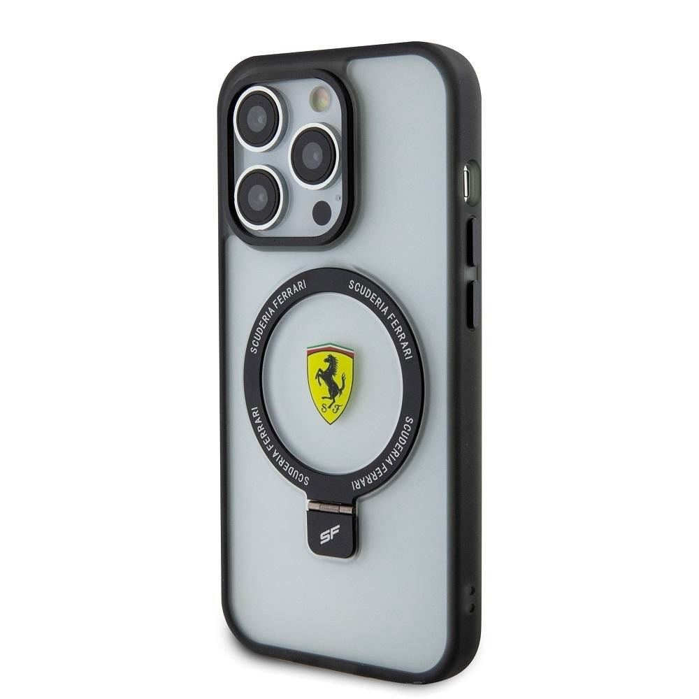 Чохол Ferrari Ring Stand MagSafe для iPhone 15 Pro Max Чорний/Прозорий (57983116751) - Зображення 2
