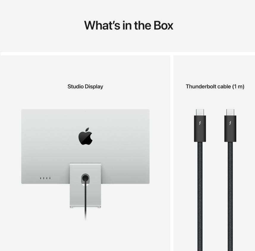 Монітор Apple Studio Display with VESA Mount Adapter (Standard Glass)(MMYQ3CS/A) - Зображення 7