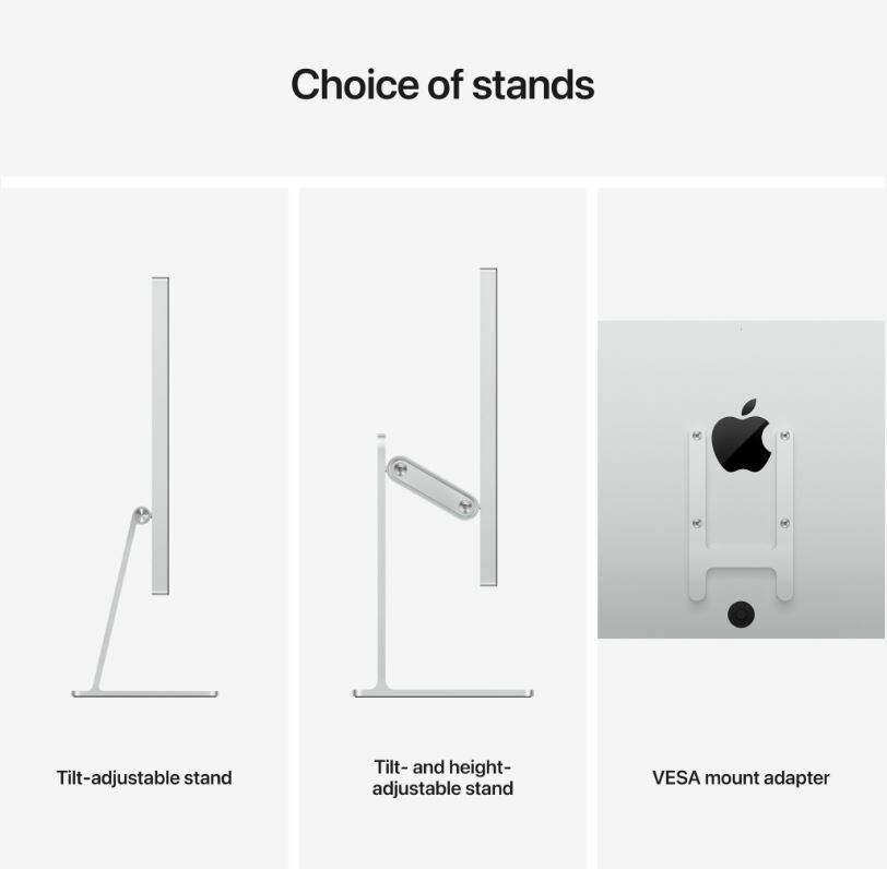 Монітор Apple Studio Display with VESA Mount Adapter (Standard Glass)(MMYQ3CS/A) - Зображення 6