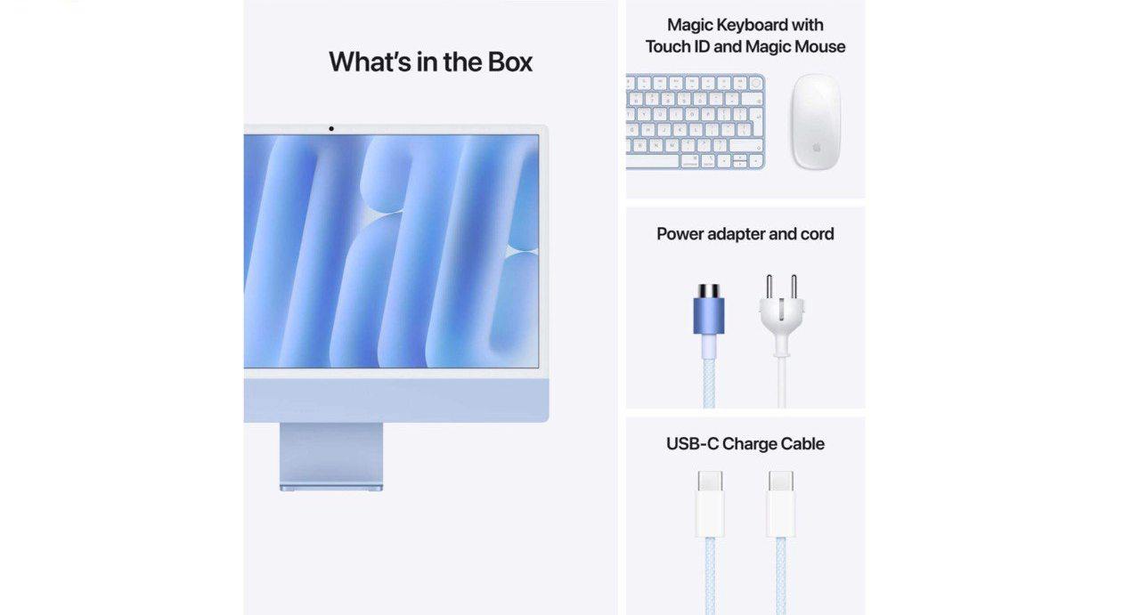 Моноблок Apple iMac 24 M4 Blue (MWV33SL/A) - Digital Dreams