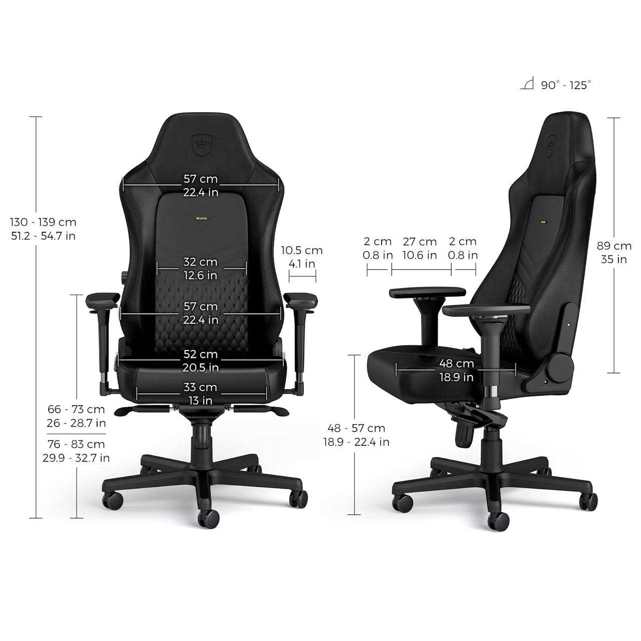 Геймерське крісло Noblechairs HERO з натуральної шкіри - Зображення 9