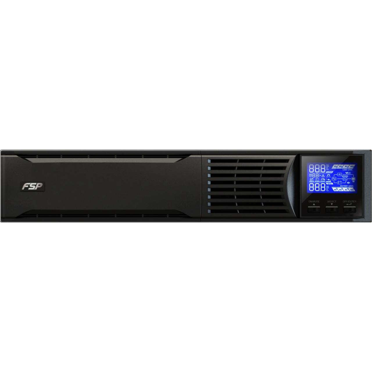 Лінійно-інтерактивне ДБЖ FSP UPS CHAMP 3K rack 3000 VA/2700 W, 2U IE, online. (PPF27A1113)