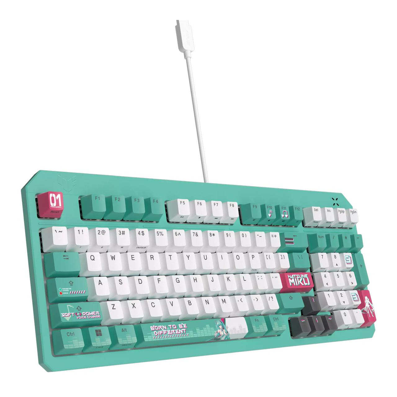 Клавіатура ASUS TUF Gaming K3 Gen II Hatsune Miku Edition (US / PBT) - Зображення 3
