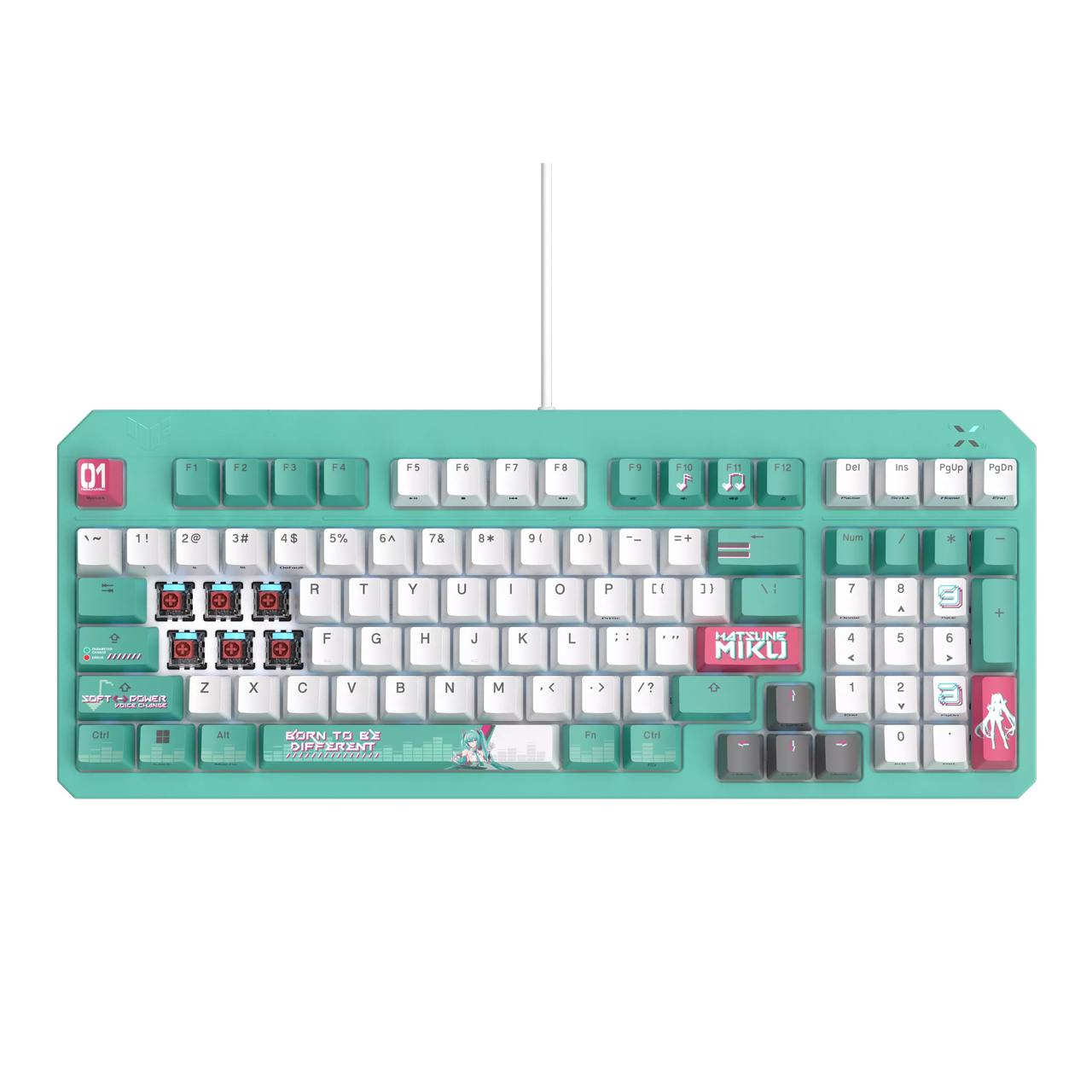 Клавіатура ASUS TUF Gaming K3 Gen II Hatsune Miku Edition (US / PBT) - Зображення 5