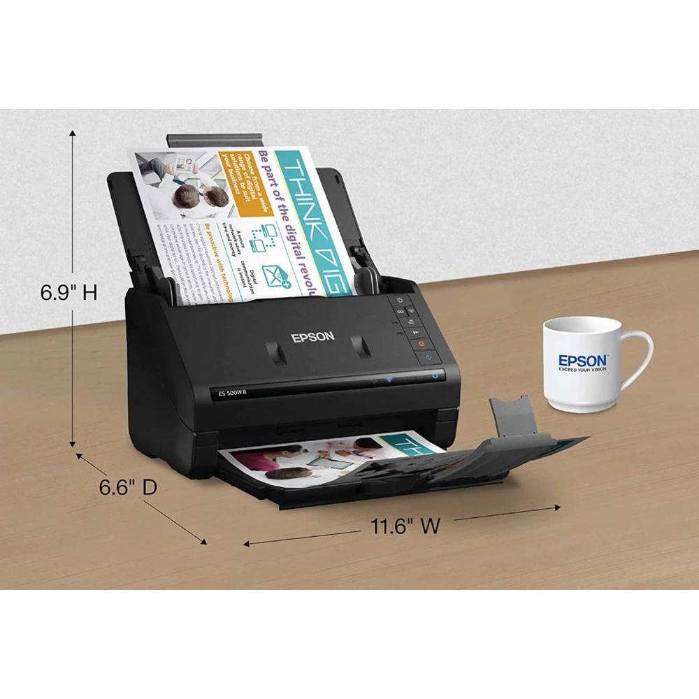 Протяжний сканер Epson WorkForce ES-500WII (B11B263401) - Зображення 4