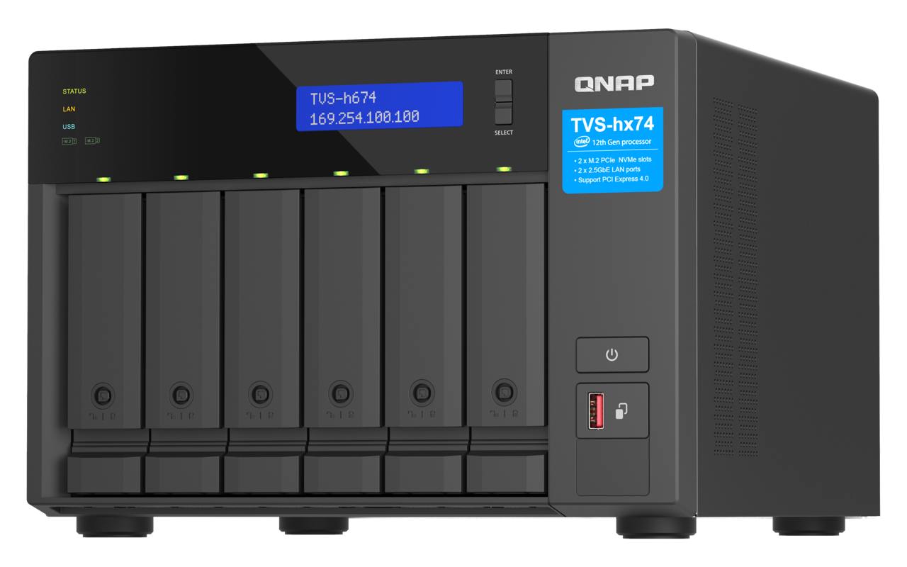 NAS-сервер QNAP TVS-h674-i3-16G