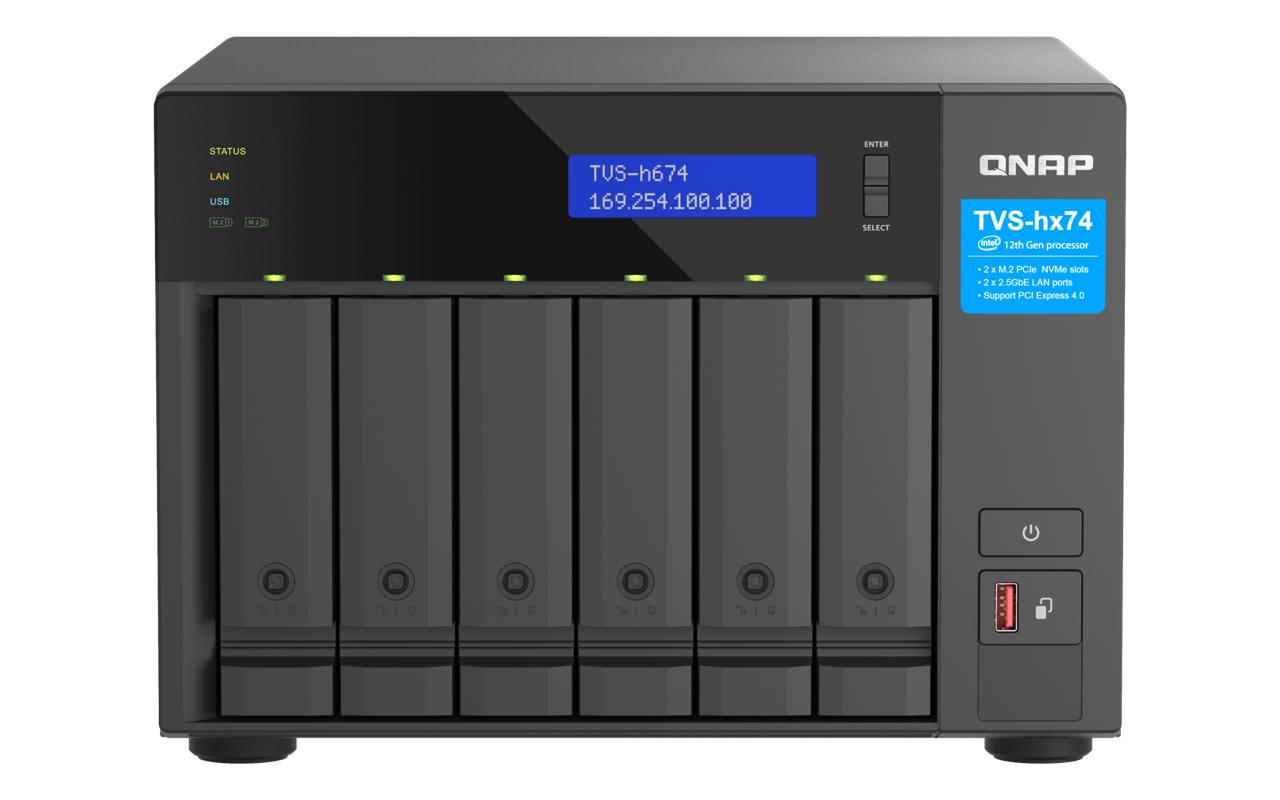 NAS-сервер QNAP TVS-h674-i3-16G - Зображення 3