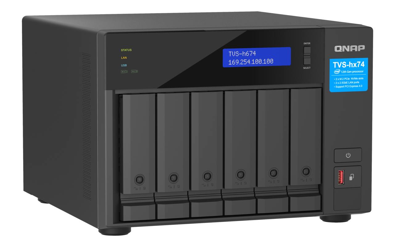 NAS-сервер QNAP TVS-h674-i3-16G - Зображення 4