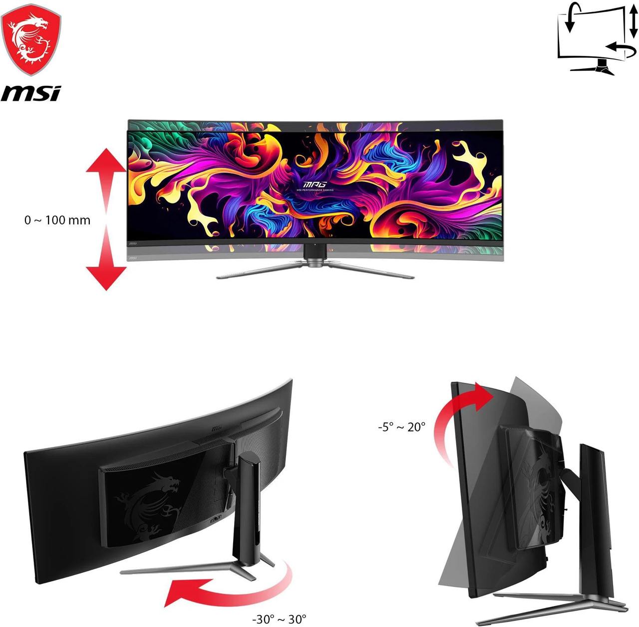 Монітор MSI MPG 491CQP QD-OLED - Зображення 11