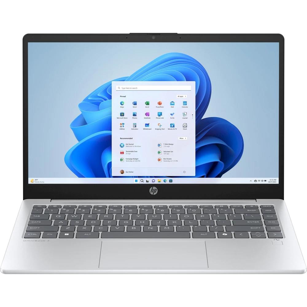 Ноутбук HP OmniBook 3 AI 15-fn0001nc Glacier Silver (C2FF0EA)